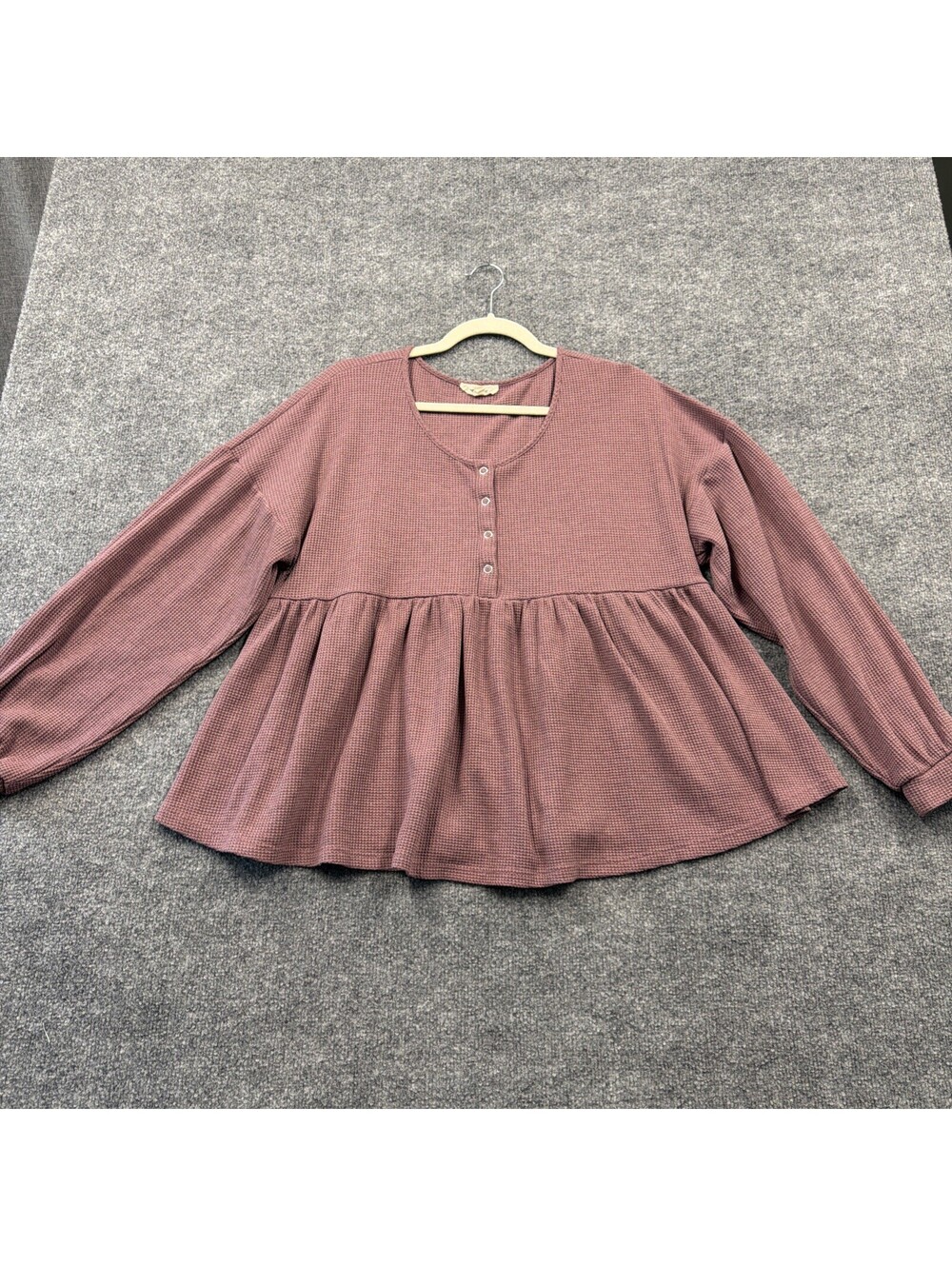 ee: Some Women’s Top Pink Boho Waffle Knit Size Medium